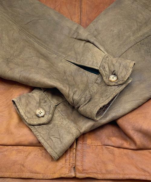 BROOKS BROTHERS（ブルックスブラザーズ）BROOKS BROTHERS (ブルックスブラザーズ) レザージャケット ブラウン サイズ:Lの古着・服飾アイテム