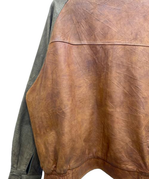 BROOKS BROTHERS（ブルックスブラザーズ）BROOKS BROTHERS (ブルックスブラザーズ) レザージャケット ブラウン サイズ:Lの古着・服飾アイテム