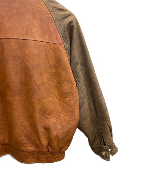 BROOKS BROTHERS（ブルックスブラザーズ）BROOKS BROTHERS (ブルックスブラザーズ) レザージャケット ブラウン サイズ:Lの古着・服飾アイテム