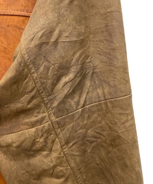 BROOKS BROTHERS（ブルックスブラザーズ）BROOKS BROTHERS (ブルックスブラザーズ) レザージャケット ブラウン サイズ:Lの古着・服飾アイテム