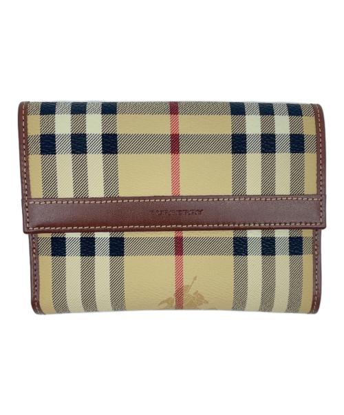 BURBERRY（バーバリー）BURBERRY (バーバリー) 3つ折り財布 ベージュの古着・服飾アイテム