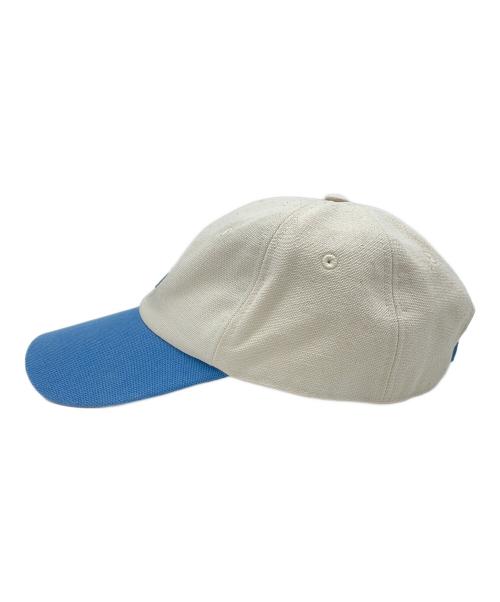 FENDI（フェンディ）FENDI (フェンディ) White Cotton Baseball Cap ホワイト×ブルーの古着・服飾アイテム