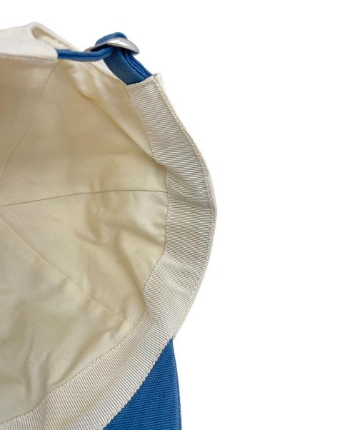 FENDI（フェンディ）FENDI (フェンディ) White Cotton Baseball Cap ホワイト×ブルーの古着・服飾アイテム