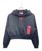 DOLCE & GABBANA×呪術廻戦ドルチェ＆ガッバーナ）の古着「クロップド・フーディ”釘崎野薔薇”」｜ブラック