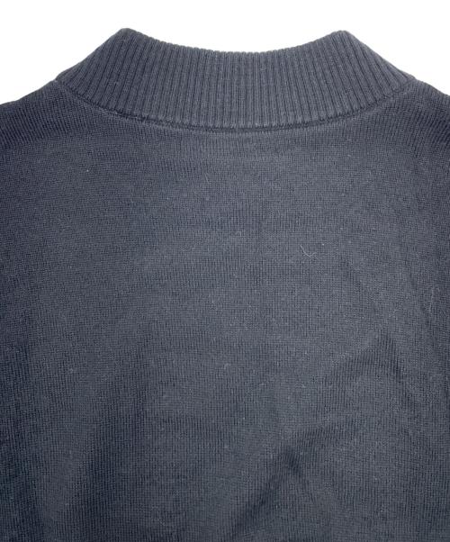 BLUE LABEL CRESTBRIDGE（ブルーレーベルクレストブリッジ）BLUE LABEL CRESTBRIDGE (ブルーレーベルクレストブリッジ) クレストブリッジチェック エアリーツイル ニットコンビ マキシワンピース ブラック×レッド サイズ:38の古着・服飾アイテム