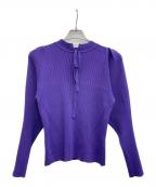 EPOCAエポカ）の古着「レーヨン ストレッチ リブニット プルオーバー」｜パープル