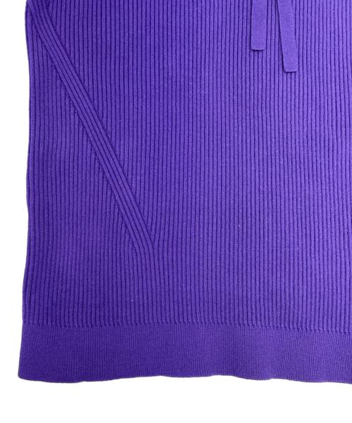 EPOCA（エポカ）EPOCA (エポカ) レーヨン ストレッチ リブニット プルオーバー パープル サイズ:40の古着・服飾アイテム