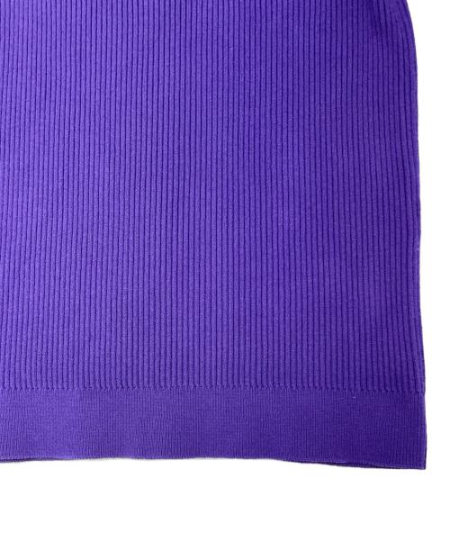 EPOCA（エポカ）EPOCA (エポカ) レーヨン ストレッチ リブニット プルオーバー パープル サイズ:40の古着・服飾アイテム