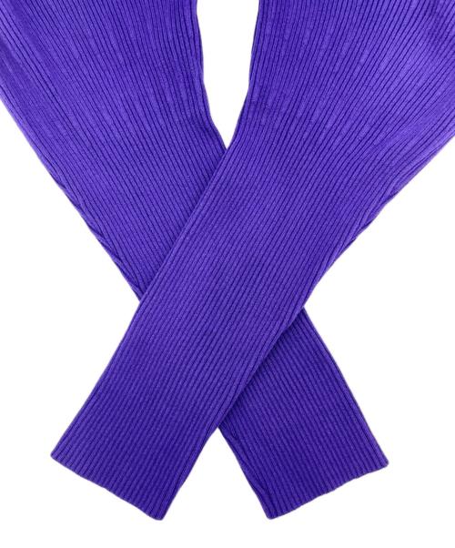 EPOCA（エポカ）EPOCA (エポカ) レーヨン ストレッチ リブニット プルオーバー パープル サイズ:40の古着・服飾アイテム