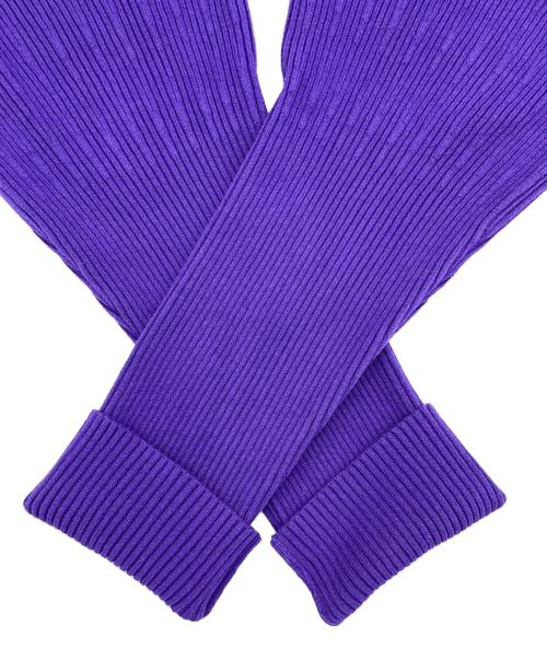 EPOCA（エポカ）EPOCA (エポカ) レーヨン ストレッチ リブニット プルオーバー パープル サイズ:40の古着・服飾アイテム