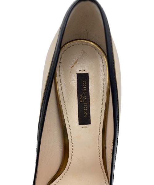 LOUIS VUITTON（ルイ ヴィトン）LOUIS VUITTON (ルイ ヴィトン) ハイヒールパンプス ベージュ サイズ:23cmの古着・服飾アイテム