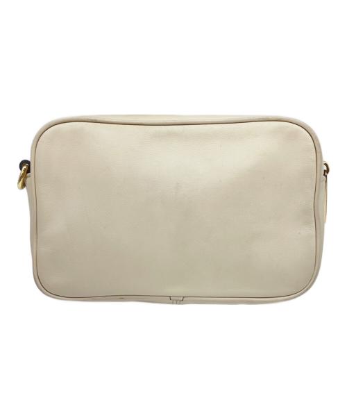 MARC JACOBS（マークジェイコブス）MARC JACOBS (マークジェイコブス) サークルロゴ ミニショルダーバッグ ベージュ×ブラックの古着・服飾アイテム