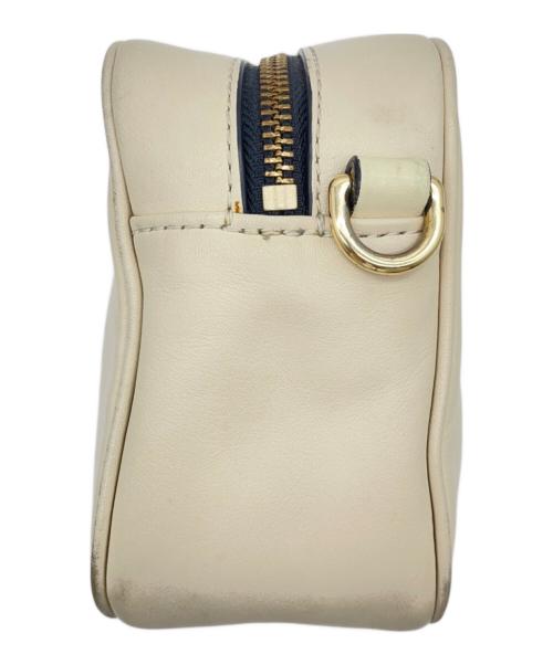 MARC JACOBS（マークジェイコブス）MARC JACOBS (マークジェイコブス) サークルロゴ ミニショルダーバッグ ベージュ×ブラックの古着・服飾アイテム