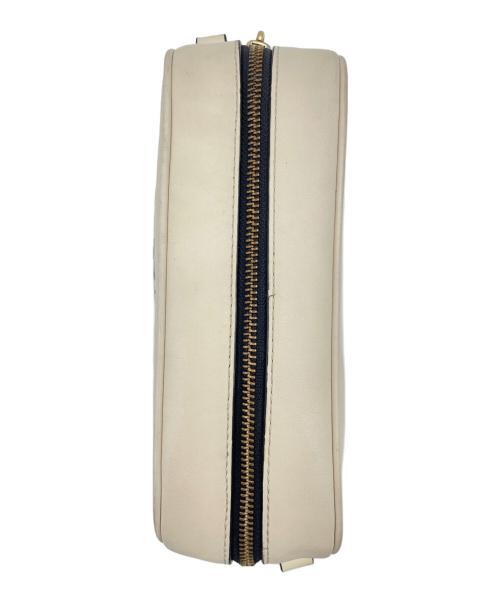 MARC JACOBS（マークジェイコブス）MARC JACOBS (マークジェイコブス) サークルロゴ ミニショルダーバッグ ベージュ×ブラックの古着・服飾アイテム