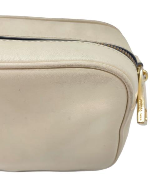 MARC JACOBS（マークジェイコブス）MARC JACOBS (マークジェイコブス) サークルロゴ ミニショルダーバッグ ベージュ×ブラックの古着・服飾アイテム