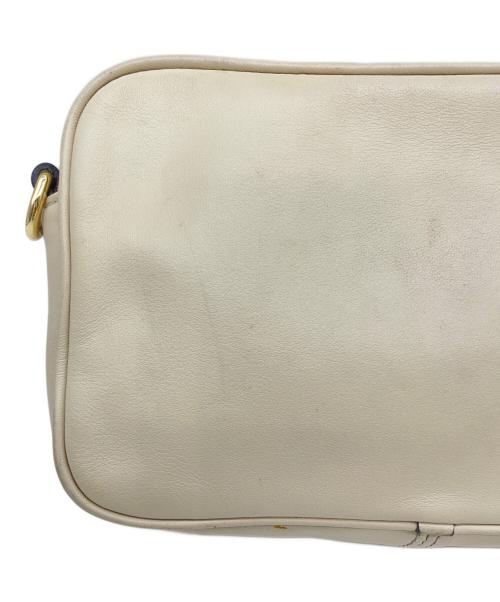 MARC JACOBS（マークジェイコブス）MARC JACOBS (マークジェイコブス) サークルロゴ ミニショルダーバッグ ベージュ×ブラックの古着・服飾アイテム