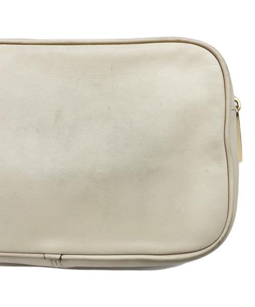 MARC JACOBS（マークジェイコブス）MARC JACOBS (マークジェイコブス) サークルロゴ ミニショルダーバッグ ベージュ×ブラックの古着・服飾アイテム