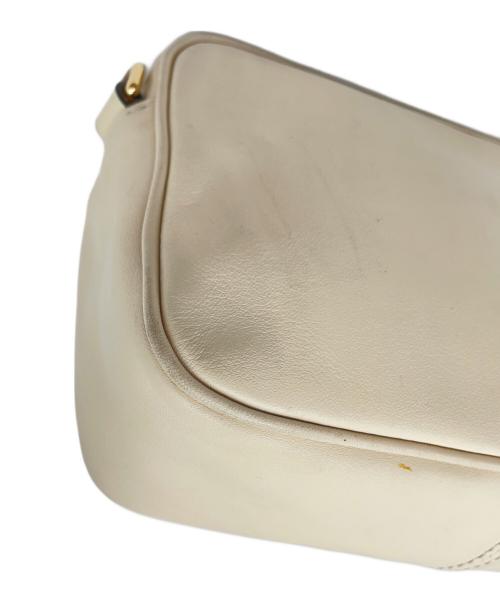 MARC JACOBS（マークジェイコブス）MARC JACOBS (マークジェイコブス) サークルロゴ ミニショルダーバッグ ベージュ×ブラックの古着・服飾アイテム