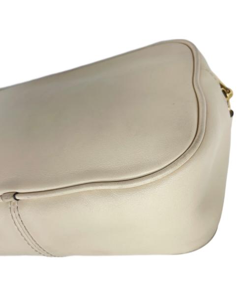 MARC JACOBS（マークジェイコブス）MARC JACOBS (マークジェイコブス) サークルロゴ ミニショルダーバッグ ベージュ×ブラックの古着・服飾アイテム