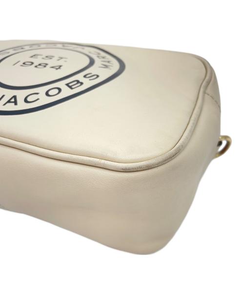 MARC JACOBS（マークジェイコブス）MARC JACOBS (マークジェイコブス) サークルロゴ ミニショルダーバッグ ベージュ×ブラックの古着・服飾アイテム