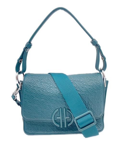 COLE HAAN（コールハーン）COLE HAAN (コールハーン) キルテッド ロゴ ショルダー バッグ グリーンの古着・服飾アイテム