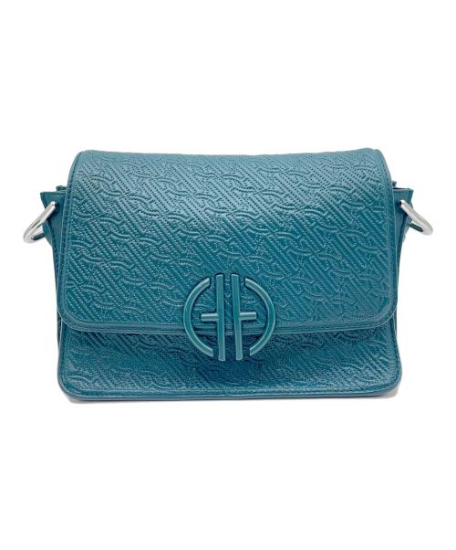 COLE HAAN（コールハーン）COLE HAAN (コールハーン) キルテッド ロゴ ショルダー バッグ グリーンの古着・服飾アイテム