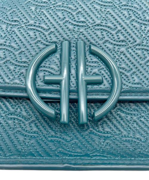 COLE HAAN（コールハーン）COLE HAAN (コールハーン) キルテッド ロゴ ショルダー バッグ グリーンの古着・服飾アイテム