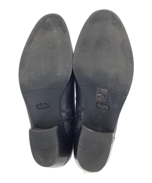 COACH（コーチ）COACH (コーチ) シグネチャー ショートブーツ グレー×ブラック サイズ:EUR 38.5の古着・服飾アイテム