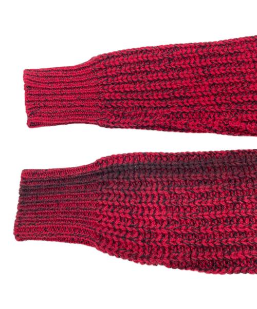 MARNI（マルニ）MARNI (マルニ) 厚手ニット ブラック×レッド サイズ:48の古着・服飾アイテム