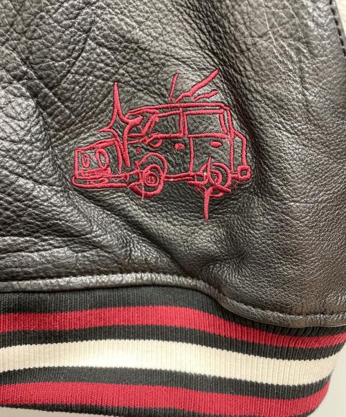 ZARA（ザラ）ZARA (ザラ) スタジャン ブラック×ブラウン サイズ:XLの古着・服飾アイテム