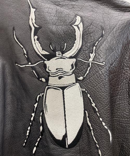 ZARA（ザラ）ZARA (ザラ) スタジャン ブラック×ブラウン サイズ:XLの古着・服飾アイテム