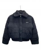AND MARYアンドマリー）の古着「Mary quilting knit jacket」｜ブラック