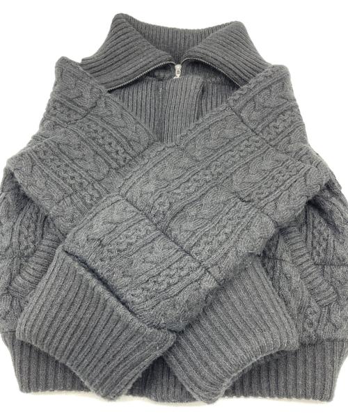 AND MARY（アンドマリー）AND MARY (アンドマリー) Mary quilting knit jacket ブラック サイズ:Fの古着・服飾アイテム