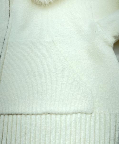 Snidel（スナイデル）Snidel (スナイデル) ファーフードパーカー ホワイト サイズ:1の古着・服飾アイテム