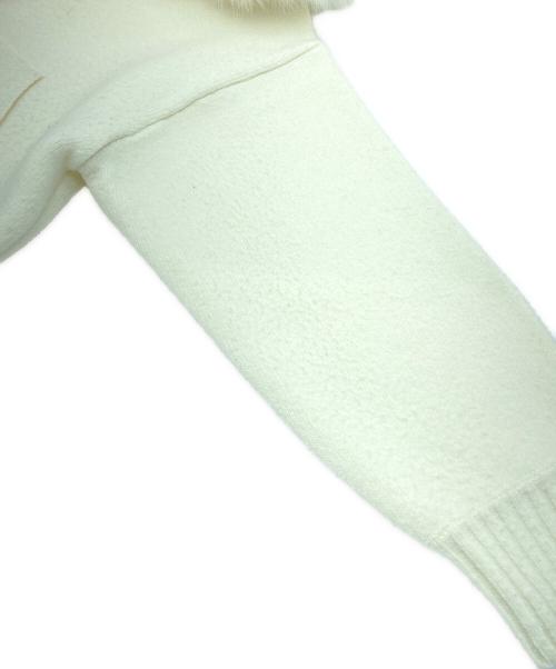 Snidel（スナイデル）Snidel (スナイデル) ファーフードパーカー ホワイト サイズ:1の古着・服飾アイテム