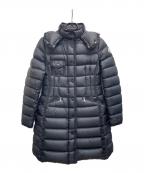 MONCLERモンクレール）の古着「HERMINE  ロングダウンジャケット」｜ブラック