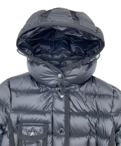 MONCLER（モンクレール）MONCLER (モンクレール) HERMINE  ロングダウンジャケット ブラック サイズ:2の古着・服飾アイテム