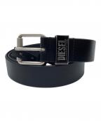 DIESELディーゼル）の古着「レザーベルト」｜ブラック