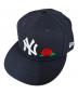 New Era（ニューエラ）の古着「59FIFTY NY YANKEES WITH ROSE」｜ネイビー