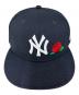 New Era (ニューエラ) 59FIFTY NY YANKEES WITH ROSE ネイビー サイズ:SIZE 7 5/8(60.6cm)：4000円