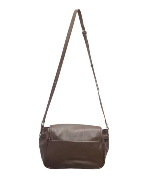 lumen（ー）lumen (ー) レザーショルダーバッグ ブラウンの古着・服飾アイテム