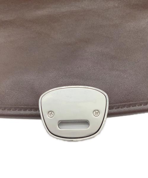 lumen（ー）lumen (ー) レザーショルダーバッグ ブラウンの古着・服飾アイテム