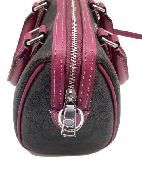 COACH（コーチ）COACH (コーチ) 2WAYバッグ ブラウン×パープルの古着・服飾アイテム