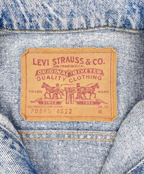 LEVI'S（リーバイス）LEVI'S (リーバイス) 90年代 アメリカ製 デニムジャケット ケミカルウォッシュ スカイブルー サイズ:Ｍの古着・服飾アイテム