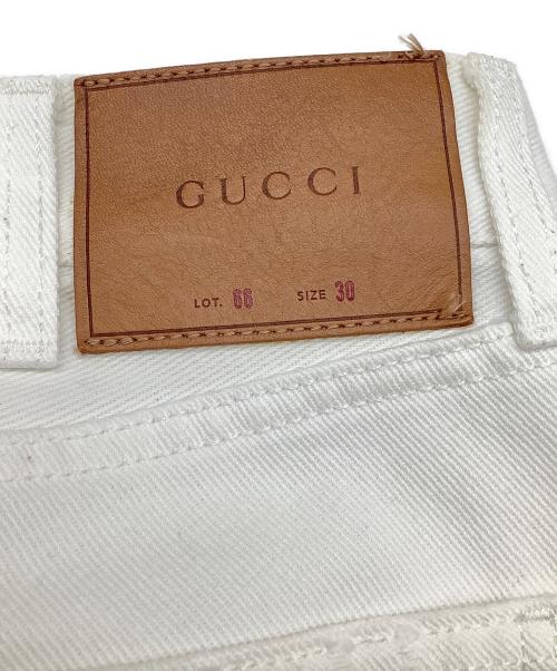GUCCI（グッチ）GUCCI (グッチ) ホワイトデニムパンツ ホワイト サイズ:30の古着・服飾アイテム