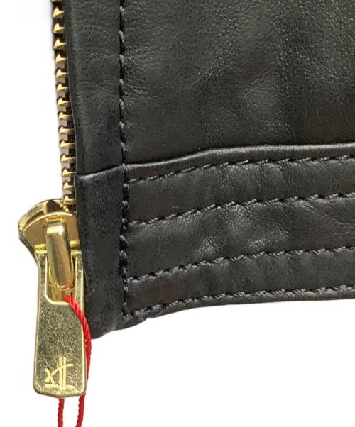 TOMORROW LAND collection（トゥモローランドコレクション）TOMORROW LAND collection (トゥモローランドコレクション) ラムレザー ジップアップブルゾン ブラック サイズ:36の古着・服飾アイテム