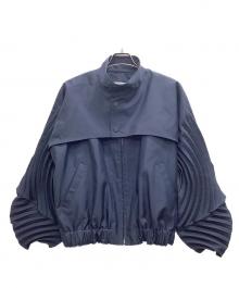 ISSEY MIYAKE（イッセイミヤケ）の古着「ジップアップブルゾン」｜ネイビー