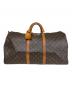 LOUIS VUITTON（ルイ ヴィトン）の古着「トラベルバッグ キーポル55 モノグラム」｜ブラウン