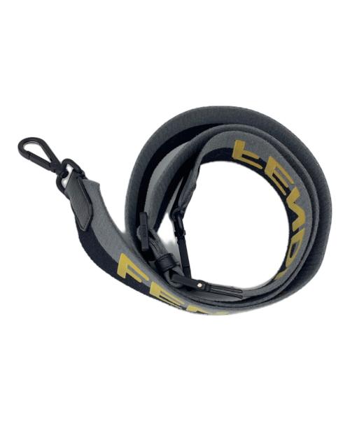 FENDI（フェンディ）FENDI (フェンディ) ショルダーバッグストラップ ブラック×イエローの古着・服飾アイテム