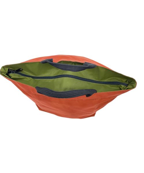 Herve Chapelier（エルベシャプリエ）Herve Chapelier (エルベシャプリエ) 舟形ハンドバッグ ブラウンの古着・服飾アイテム